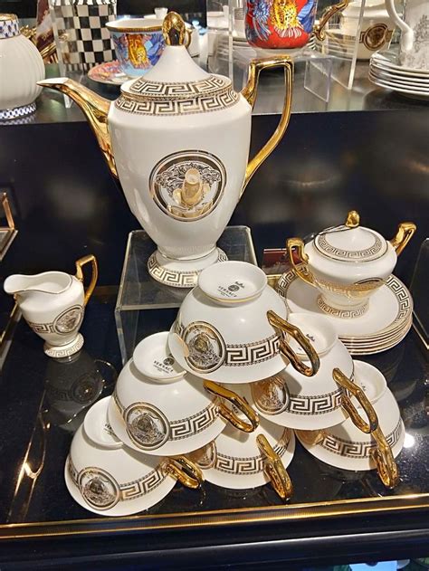 fake versace coffee set|versace coffee sets.